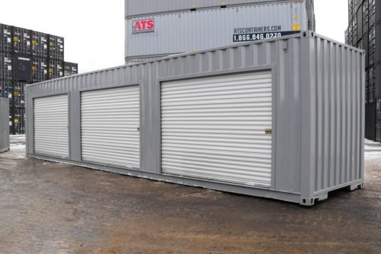 Conteneur 40 pieds High Cube neuf avec portes à enroulement